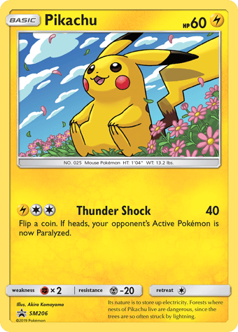 Pikachu SM Black Star Promos Pokemon Card