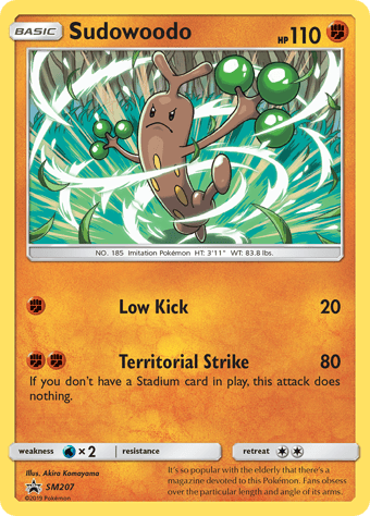 Sudowoodo SM Black Star Promos Pokemon Card