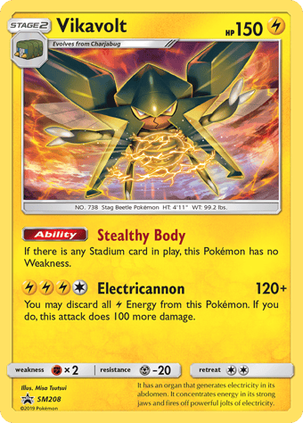 Vikavolt SM Black Star Promos Pokemon Card