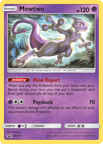 Mewtwo SM Black Star Promos Pokemon Card