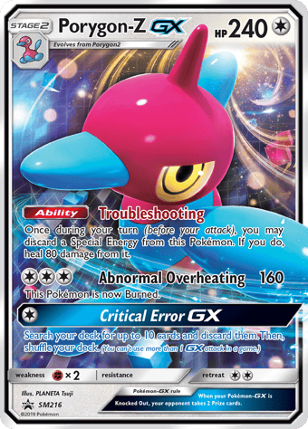 Porygon-Z-GX SM Black Star Promos Pokemon Card