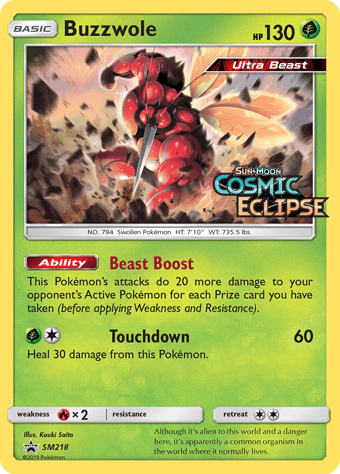 Buzzwole SM Black Star Promos Pokemon Card