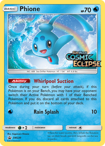 Phione SM Black Star Promos Pokemon Card