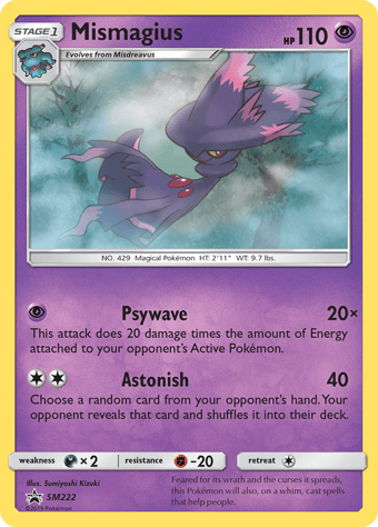 Mismagius SM Black Star Promos Pokemon Card
