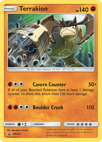 Terrakion SM Black Star Promos Pokemon Card