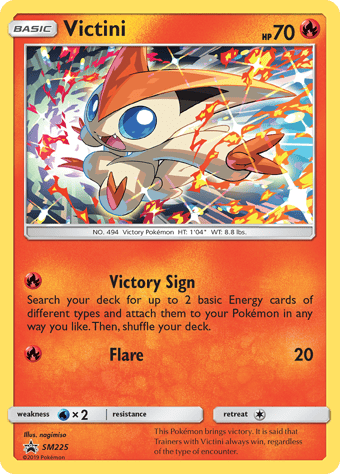 Victini SM Black Star Promos Pokemon Card