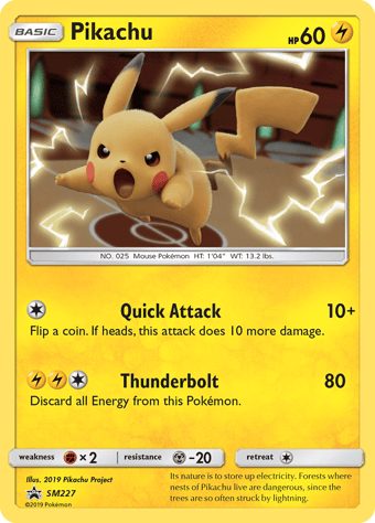 Pikachu SM Black Star Promos Pokemon Card