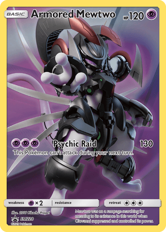 Armored Mewtwo SM Black Star Promos Pokemon Card