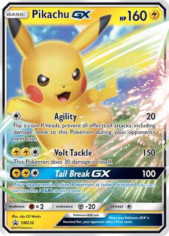 Pikachu GX SM Black Star Promos Pokemon Card
