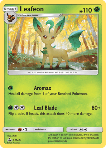 Leafeon SM Black Star Promos Pokemon Card