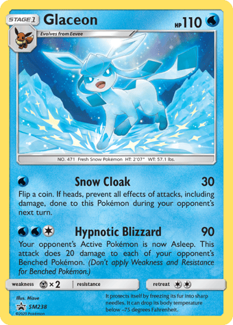 Glaceon SM Black Star Promos Pokemon Card