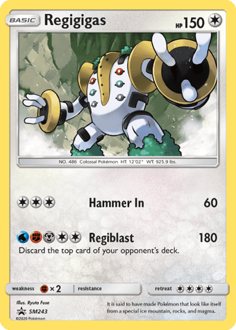 Regigigas SM Black Star Promos Pokemon Card