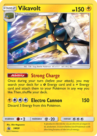 Vikavolt SM Black Star Promos Pokemon Card