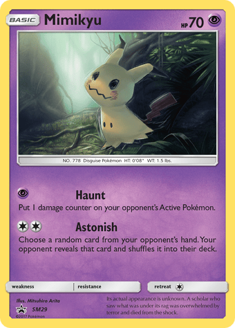 Mimikyu SM Black Star Promos Pokemon Card