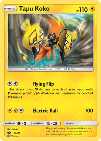Tapu Koko SM Black Star Promos Pokemon Card