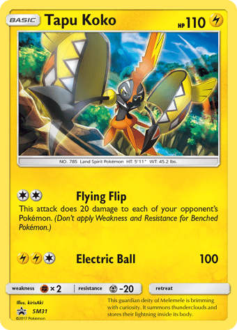 Tapu Koko SM Black Star Promos Pokemon Card
