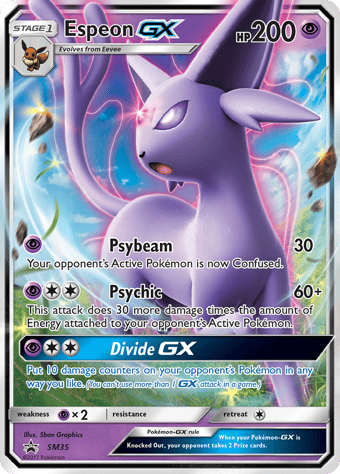 Espeon-GX SM Black Star Promos Pokemon Card