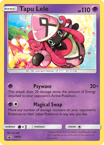 Tapu Lele SM Black Star Promos Pokemon Card
