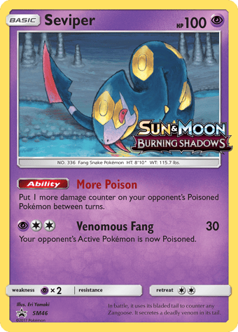 Seviper SM Black Star Promos Pokemon Card