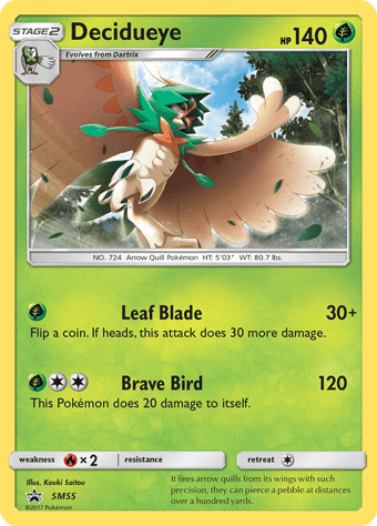 Decidueye SM Black Star Promos Pokemon Card