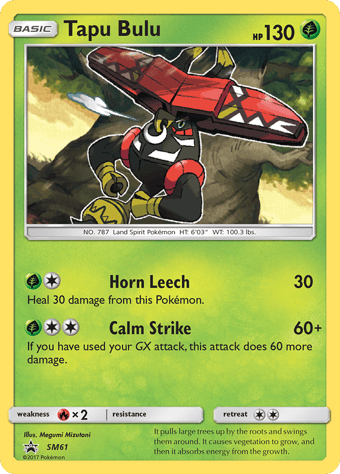 Tapu Bulu SM Black Star Promos Pokemon Card