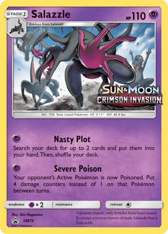 Salazzle SM Black Star Promos Pokemon Card