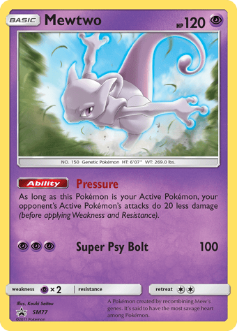 Mewtwo SM Black Star Promos Pokemon Card