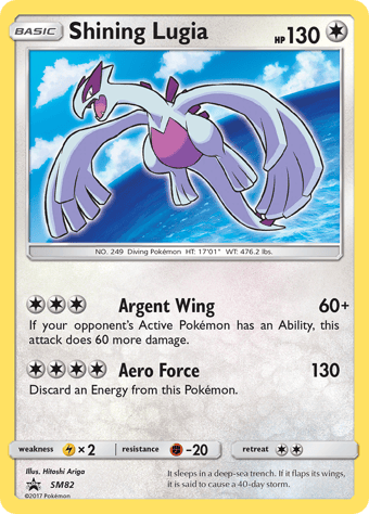 Shining Lugia SM Black Star Promos Pokemon Card