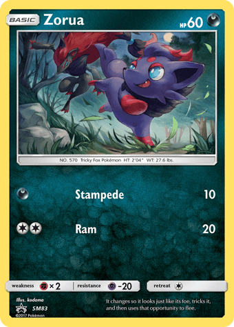 Zorua SM Black Star Promos Pokemon Card