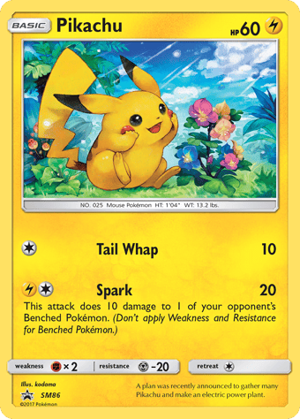 Pikachu SM Black Star Promos Pokemon Card