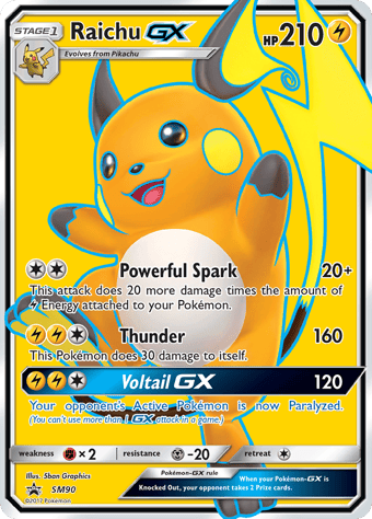 Raichu-GX SM Black Star Promos Pokemon Card