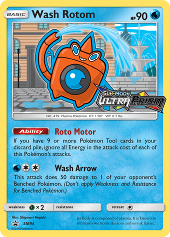 Wash Rotom SM Black Star Promos Pokemon Card