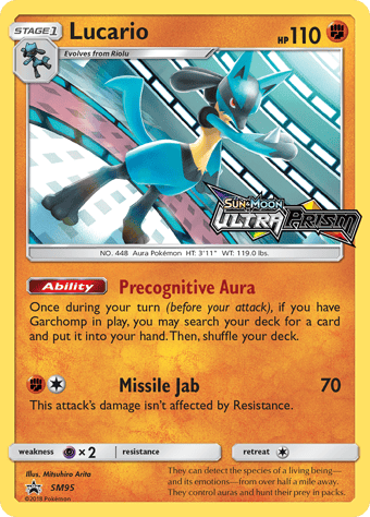 Lucario SM Black Star Promos Pokemon Card