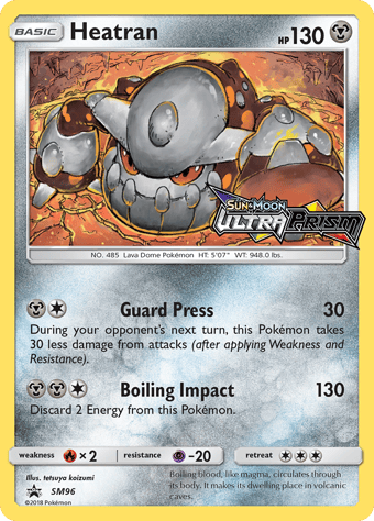 Heatran SM Black Star Promos Pokemon Card