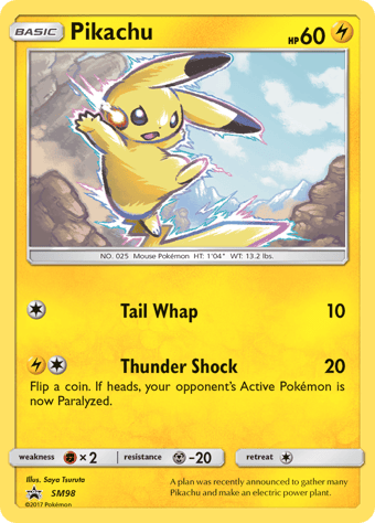 Pikachu SM Black Star Promos Pokemon Card