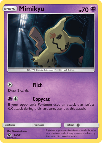 Mimikyu SM Black Star Promos Pokemon Card