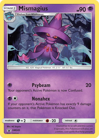 Mismagius SM Black Star Promos Pokemon Card