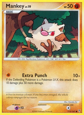 Mankey Supreme Victors Pokemon Card