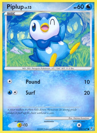 Piplup Supreme Victors Pokemon Card