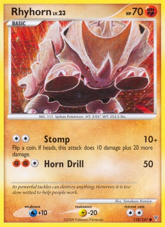 Rhyhorn Supreme Victors Pokemon Card