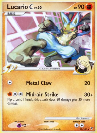 Lucario C Supreme Victors Pokemon Card
