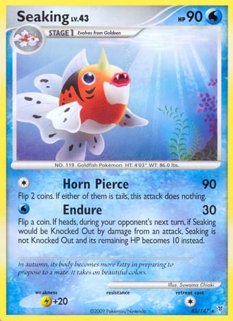 Seaking Supreme Victors Pokemon Card