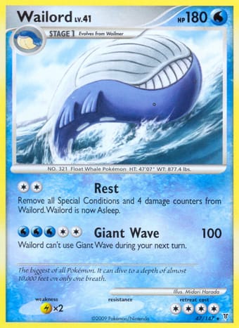 Wailord Supreme Victors Pokemon Card