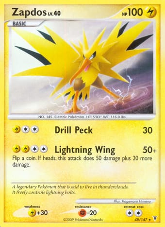 Zapdos Supreme Victors Pokemon Card