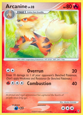 Arcanine Supreme Victors Pokemon Card