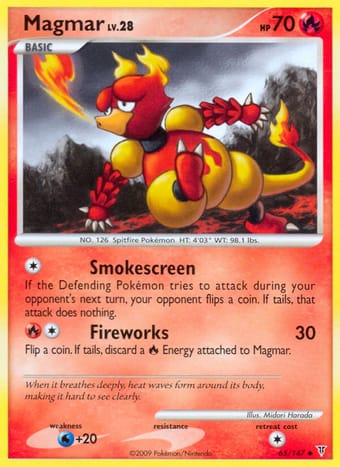Magmar Supreme Victors Pokemon Card