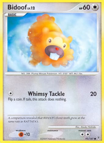 Bidoof Supreme Victors Pokemon Card