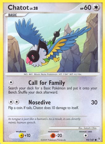 Chatot Supreme Victors Pokemon Card