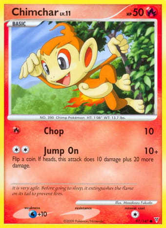 Chimchar Supreme Victors Pokemon Card