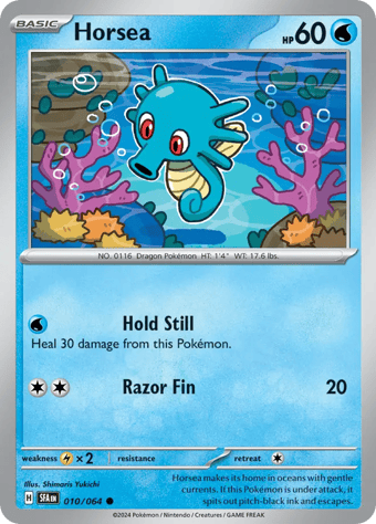 Horsea Shrouded Fable Pokemon Card